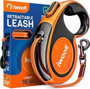 Retractable Dog Leash with Anti-Slip Soft Grip - 16,4 ft