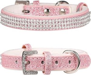 Dog Collar, Cat Collar, Sparkling Rhinestones Dog Collars Adjustable