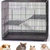 3-Levels Easy Collapsible Ferret Chinchilla Sugar Glider Rats cage