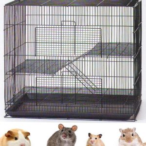 3-Levels Easy Collapsible Ferret Chinchilla Sugar Glider Rats cage