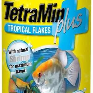 TetraMin Plus Tropical Flakes, Cleaner and Clearer Water Formula, 1-Ounce