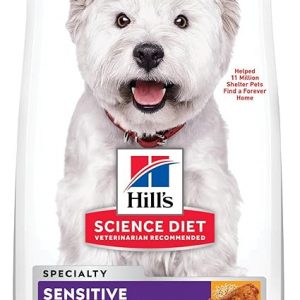 Hill's Science Diet Sensitive Stomach & Skin, Adult 1-6, Stomach & Skin Sensitivity Support, Small Kibble, Dry Dog Food, Chicken Recipe, 30 lb Bag