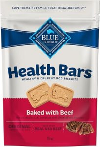 Blue Buffalo Health Bars Crunchy Dog Biscuits, Oven-Baked With Natural Ingredients,