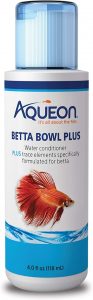 Aqueon Aquarium Fish Tank Betta Bowl Plus Water Conditioner, 4 Ounce